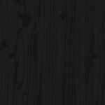 vidaXL Buffet haut Noir 67x40x108 5 cm Bois massif de pin