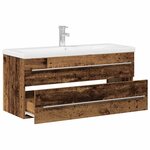 vidaXL Meuble sous-vasque avec lavabo avec tiroir 2 Pièces Bois ancien
