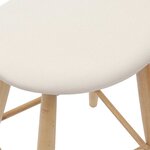 vidaXL Chaises de salle à manger 2 Pièces Naturel 46 x 37 x 63 cm