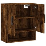 vidaXL Armoire murale chêne fumé 60x31x70 cm bois d'ingénierie