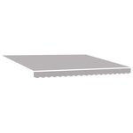 vidaXL Auvent Rétractable Gris clair 400 × 300 cm Tissu  Métal