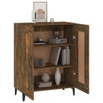 vidaXL Buffet chêne fumé 69 5x34x90 cm bois d'ingénierie