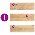 vidaXL Marches d'escalier 4 Pièces non traité 80x25x2cm bois chêne massif