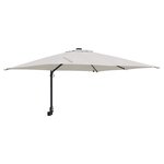 vidaXL Parasol de jardin Couleur sable 248.5 x 247.5 x 160 cm tissu