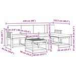 vidaXL Ensemble de canapés d'extérieur 6 pc Blanc et crème