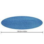 Bestway Couverture solaire de piscine ronde 462 cm Bleu
