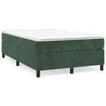 vidaXL Sommier à lattes de lit avec matelas vert foncé 120x190 cm