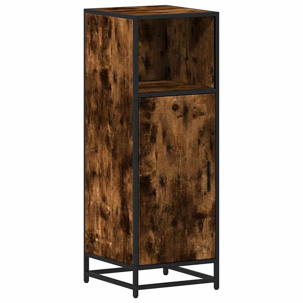 vidaXL Armoire de bain chêne fumé 35x37 5x100cm bois d'ingénierie