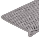 vidaXL Tapis d'escalier autocollants 30 Pièces 65x21x4 cm argenté