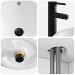 vidaXL Meuble de lavabo mural Blanc 39 x 35 x 63 cm Bois d'ingénierie