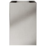 vidaXL Jardinière argenté 52x48x75 cm acier inoxydable