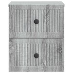 vidaXL Cabinet de chevet mural Sonoma gris 33 x 34 5 x 40 cm
