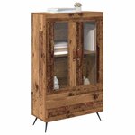 vidaXL Haut Armoire avec tiroir Bois Ancien 69 5 x 31 x 115 cm