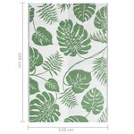 vidaXL Tapis d'extérieur ARAKIL Vert 120x180 cm PP