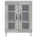 vidaXL Buffet sonoma gris 69 5x34x90 cm bois d'ingénierie