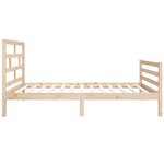 vidaXL Cadre de lit sans matelas 90x190 cm bois massif