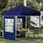 vidaXL Tente de fête pop-up 195 x 195 x 245 cm Bleu Tissu Oxford