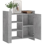 vidaXL Buffet gris béton 73 5x35x75 cm bois d'ingénierie