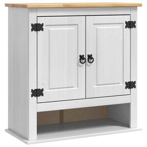 vidaXL Armoire suspendue Corona Blanc 70 x 33 x 71 5 cm Pin massif