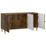 vidaXL Meuble TV Chêne fumé 99 x 34 5 x 50 cm Bois d'ingénierie