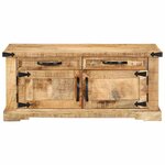 vidaXL Table basse Marron 90 x 50 x 40 cm Bois de manguier massif