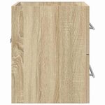 vidaXL Armoire d'évier avec tiroir Chêne Sonoma 38 5 x 41 x 48 cm