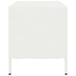 vidaXL Meuble TV blanc 68x39x43 5 cm acier laminé à froid