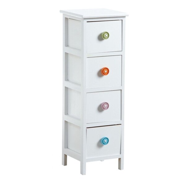 Commode 4 tiroirs avec boutons 4 tiroirs