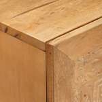 vidaXL Buffet Marron clair 60 x 33 x 75 cm bois de manguier massif