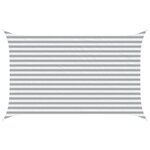 vidaXL Voile d'ombre Gris clair et blanc 4 x 2 5 m
