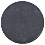 vidaXL Dessus de table Noir Ø60x2 5 cm Marbre