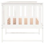 vidaXL Lit de jour Blanc 90x190 cm Bois de pin massif