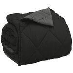 vidaXL Duvet complet toute l'année Noir et anthracite 240 x 200 cm