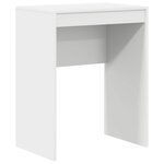 vidaXL Bureau avec tiroir avec étagère avec stockage 2 Pièces Blanc