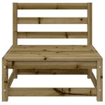 vidaXL Canapé de jardin 2 places bois de pin imprégné