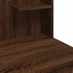 vidaXL Coiffeuse avec lumières LED chêne marron 96x40x142 cm