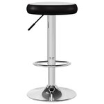 vidaXL Tabourets de bar lot de 2 noir similicuir