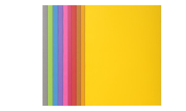 Paquet de 10 chemises ROCK''S 210 g 24x32cm Teintes Vives Assorties EXACOMPTA