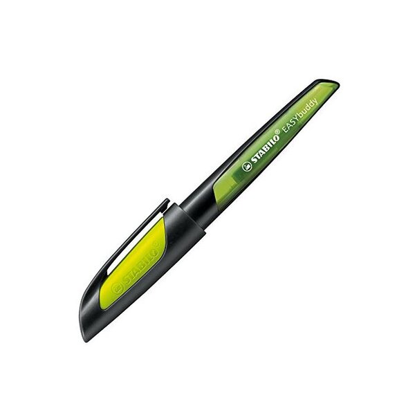 Stylo-plume EASYbuddy plume M pour tous noir/jaune STABILO