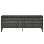 Salon de jardin meuble d'extérieur ensemble de mobilier 3 pièces avec coussins résine tressée gris 02_0015998