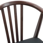 vidaXL Chaise de salle à manger 2 Pièces Marron clair et noir