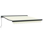 vidaXL Store rétractable automatique crème 300x250 cm
