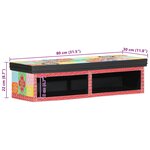 Meuble TV suspendu vidaXL Multicolore 80x30x22 cm en bois d'ingénierie