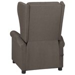 vidaXL Fauteuil de massage Marron Tissu
