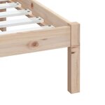 vidaXL Cadre de lit sans matelas bois massif 200x200 cm