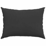 vidaXL Coussins de canapé 2 Pièces Noir 70 x 50 cm tissu