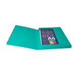 EXACOMPTA - Boite de classement a élastique - Dos 25mm - 24 x 32 - Carte lustrée F.S.C 7/10eme - Vert