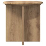 vidaXL Support de Plante 2 pièces Chêne artisanal 40 x 40 x 40 cm