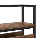 vidaXL Tête de lit de rangement Chêne fumé 160 cm Bois d'ingénierie