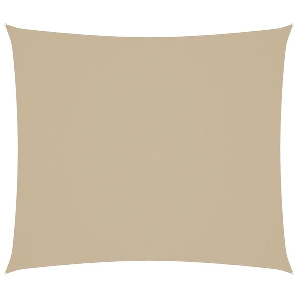 vidaXL Voile de parasol tissu oxford rectangulaire 2x2 5 m beige
